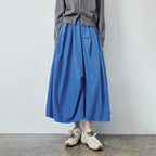 Gathered A-Line Midi Skirt