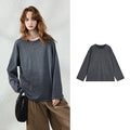 Relaxed Long-Sleeve Crewneck Top