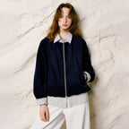 Layered-Look Zip Jacket