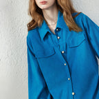 Flap-Pocket Button-Up Shirt Jacket