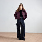 Cropped Zip Puffer Jacket