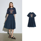 Graphic Tiered T-Shirt Dress