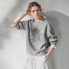 Floral Graphic Layered-Look Sweatshirt