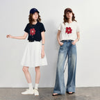 Flower Graphic Crewneck Tee