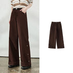 Pocket-Detail Wide-Leg Pants