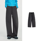 Curved-Seam Wide-Leg Sweatpants