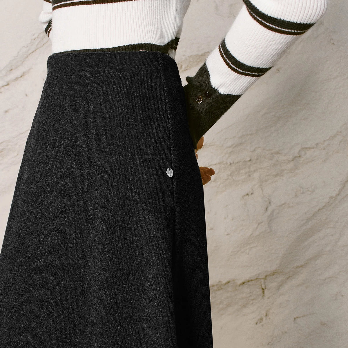 A-Line Midi Skirt