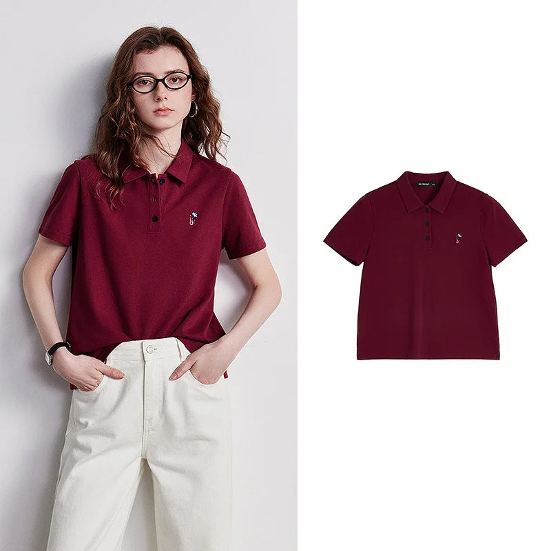 Motif-Detail Short-Sleeve Polo