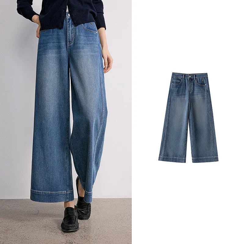 Cropped Wide-Leg Jeans