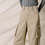 Wide-Leg Cargo Pants