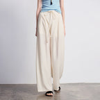 Drawstring Wide-Leg Pants