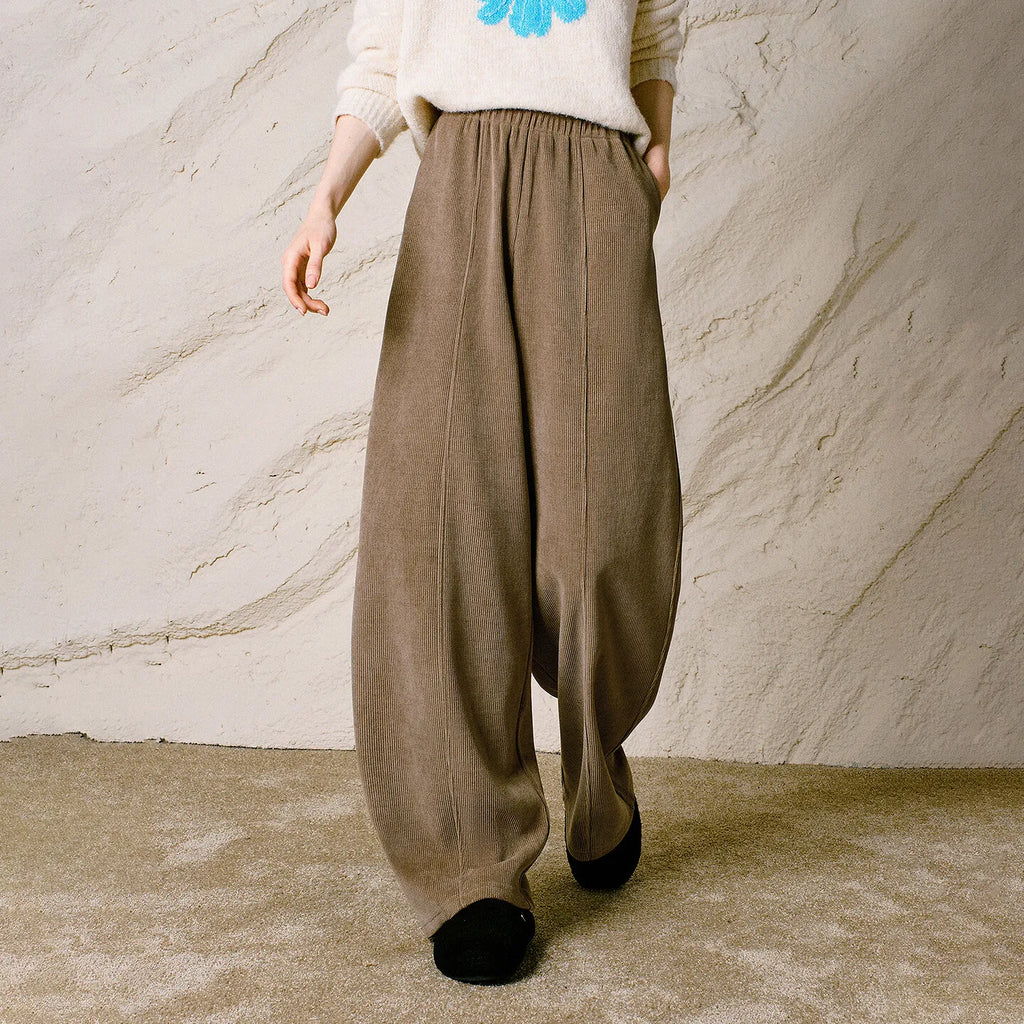 Relaxed Balloon-Leg Pants