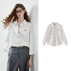 Dog-Detail Button-Up Shirt