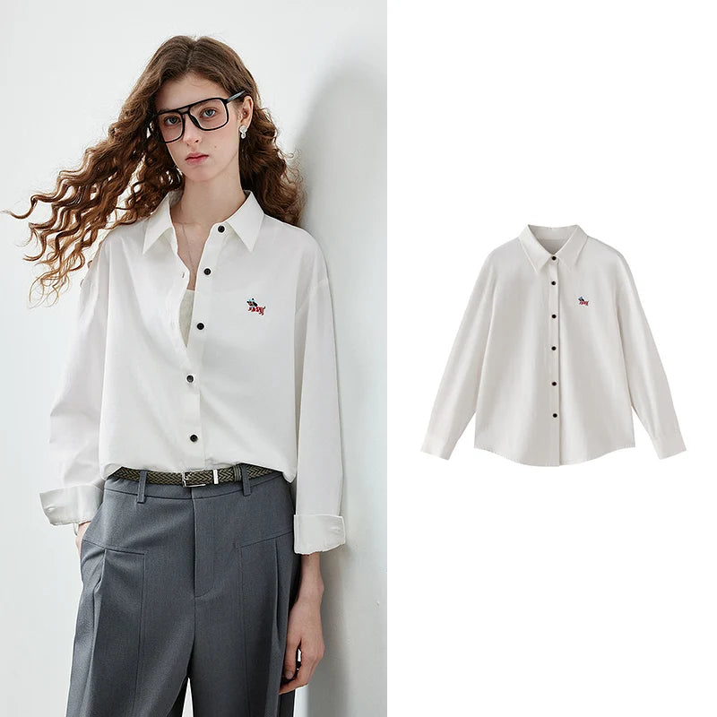 Dog-Detail Button-Up Shirt