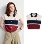 Colorblock Button-Front Polo