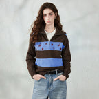 Striped Half-Zip Knit Polo