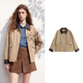 Collared Button-Front Jacket