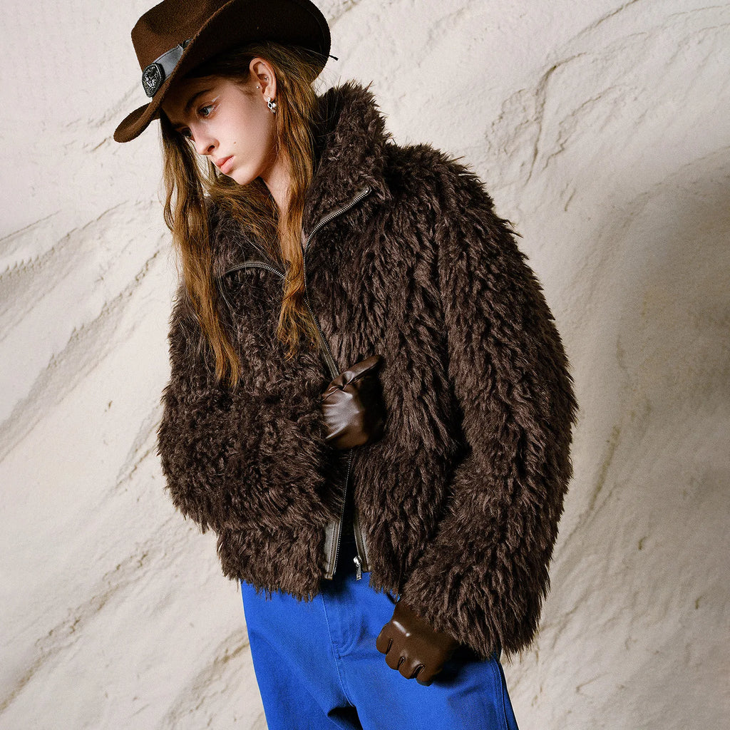 Shaggy Zip-Front Jacket