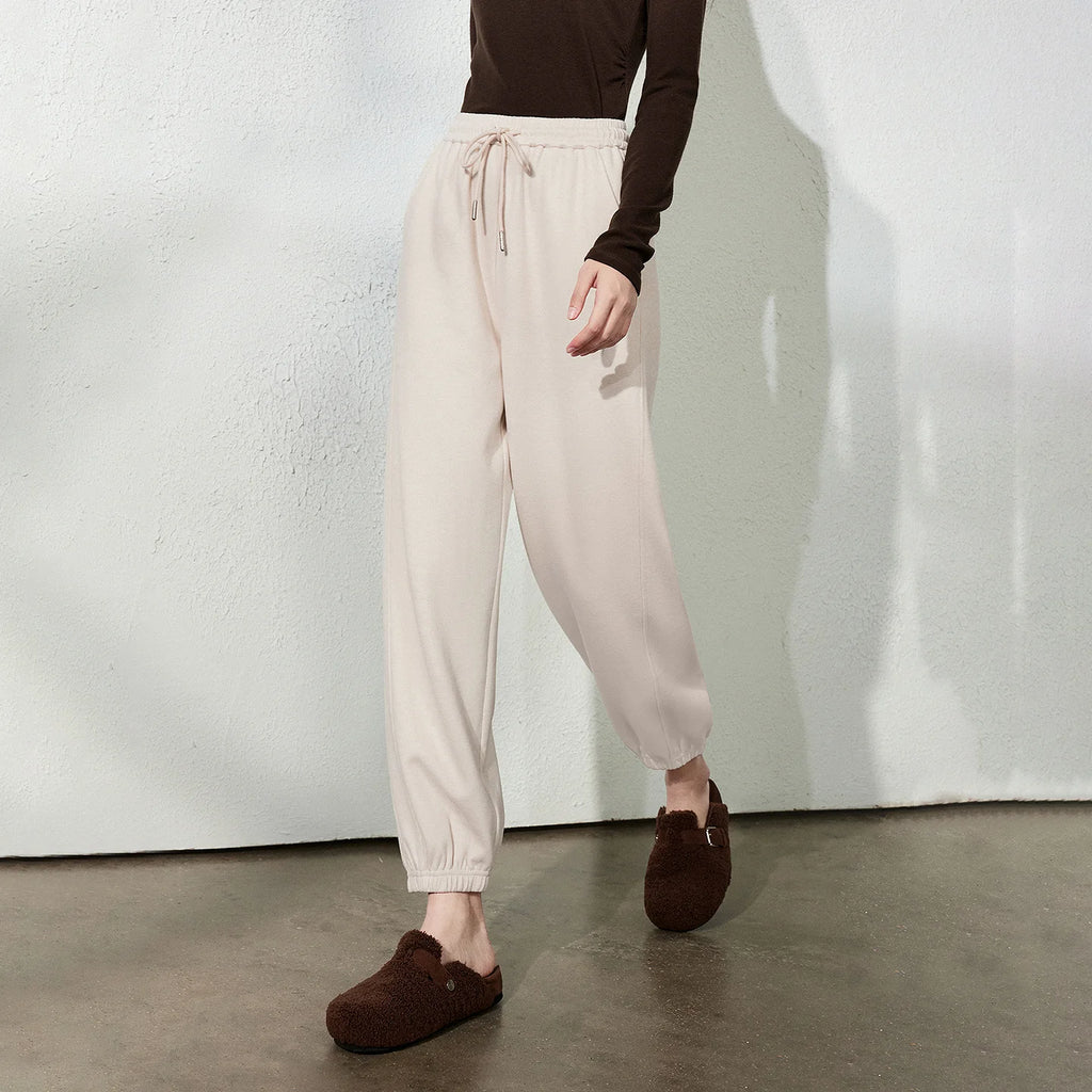 Drawstring Cuffed Jogger Pants