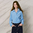 Seam-Detail Collared Shirt