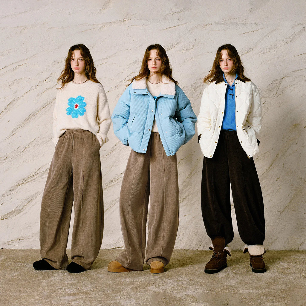 Relaxed Balloon-Leg Pants