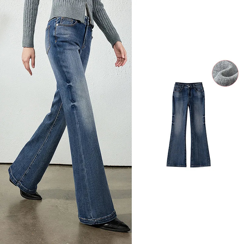 Washed Flared Jeans