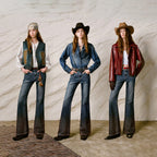 Gradient-Wash Flared Jeans