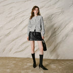 Textured Button-Up Knit Cardigan