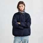 Textured-Collar Puffer Jacket