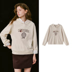 Crest-Motif Relaxed Sweatshirt