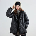 Contrast-Trim Quilted Jacket