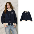 Badge-Detail Varsity Jacket
