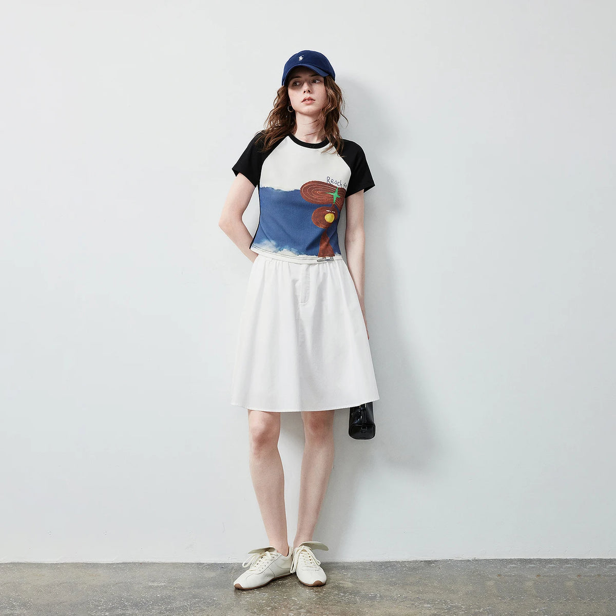 Graphic Raglan-Sleeve Tee