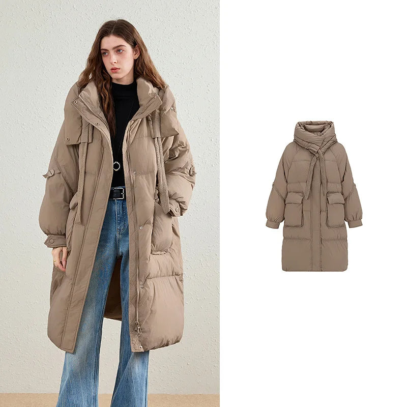 Hooded Longline Puffer Coat