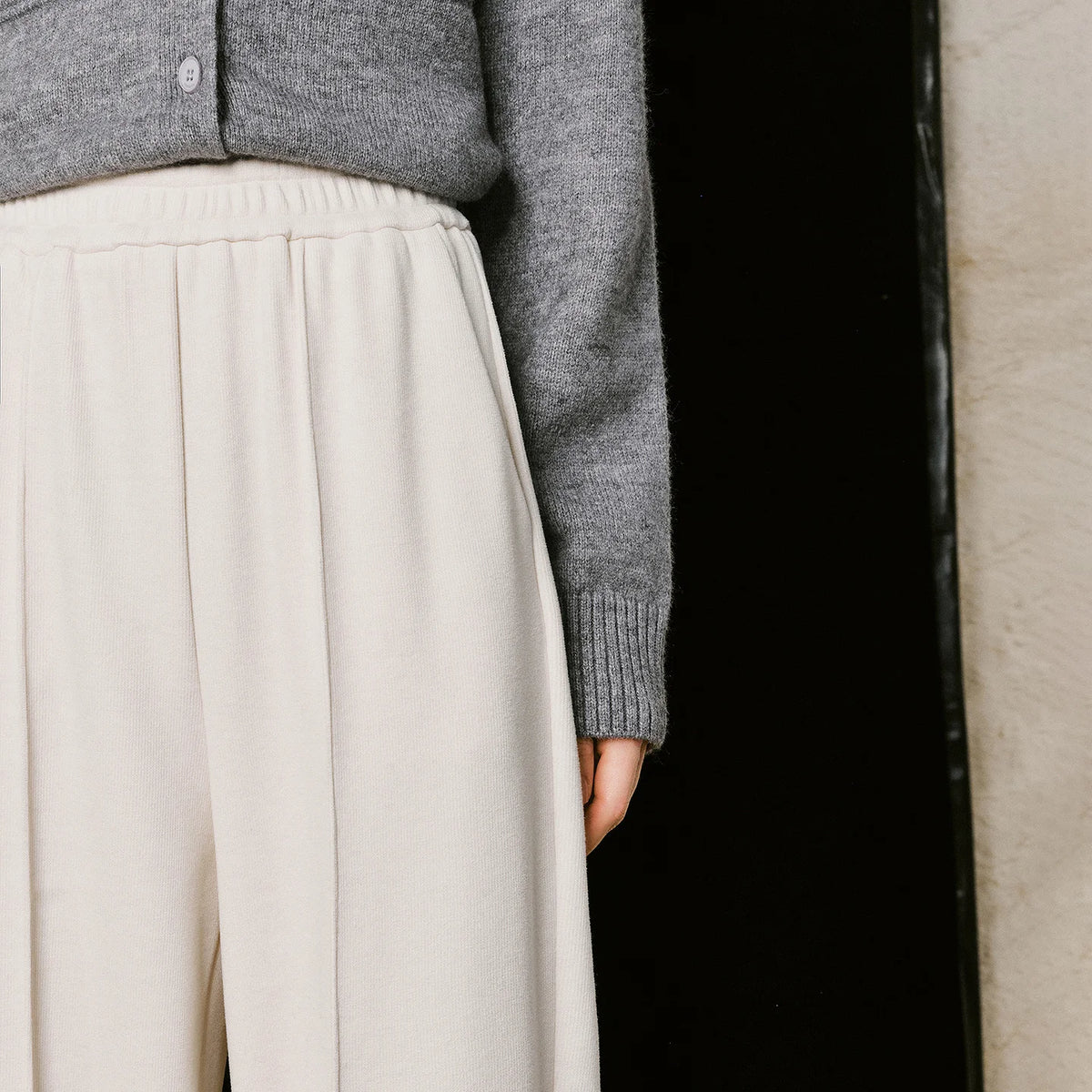 Seam-Detail Tapered Joggers