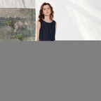 Gathered Sleeveless Midi Dress