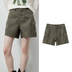 Flap-Pocket Cargo Shorts