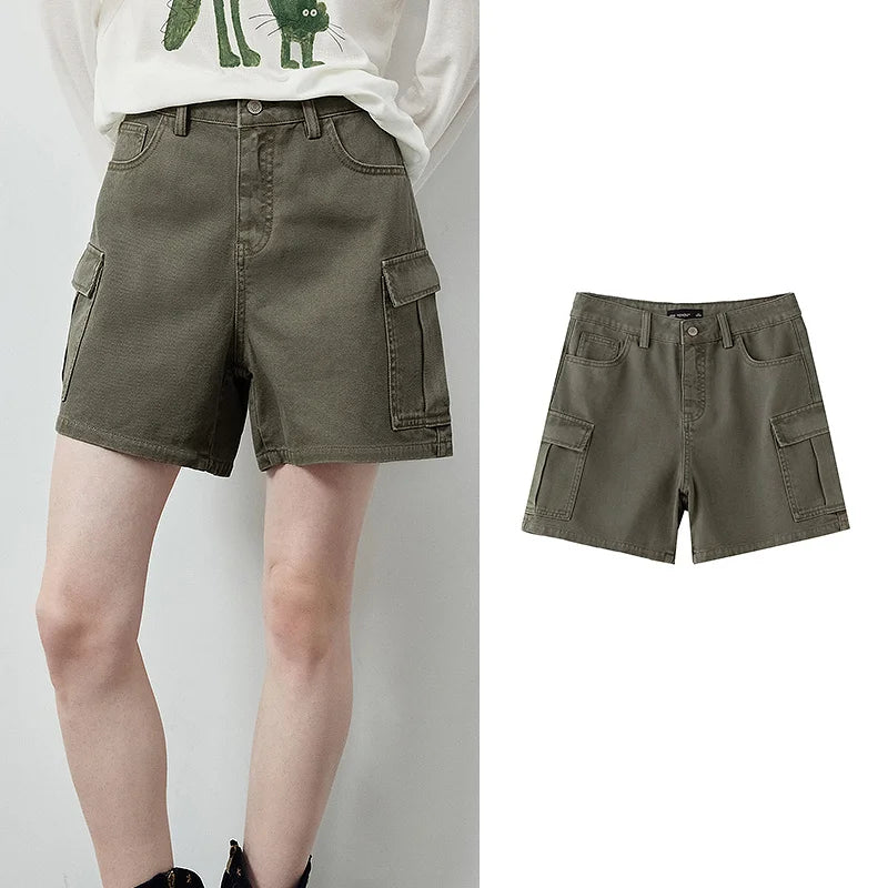 Flap-Pocket Cargo Shorts