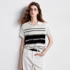 Striped Short-Sleeve Polo