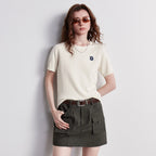 Motif-Detail Crewneck Knit Tee