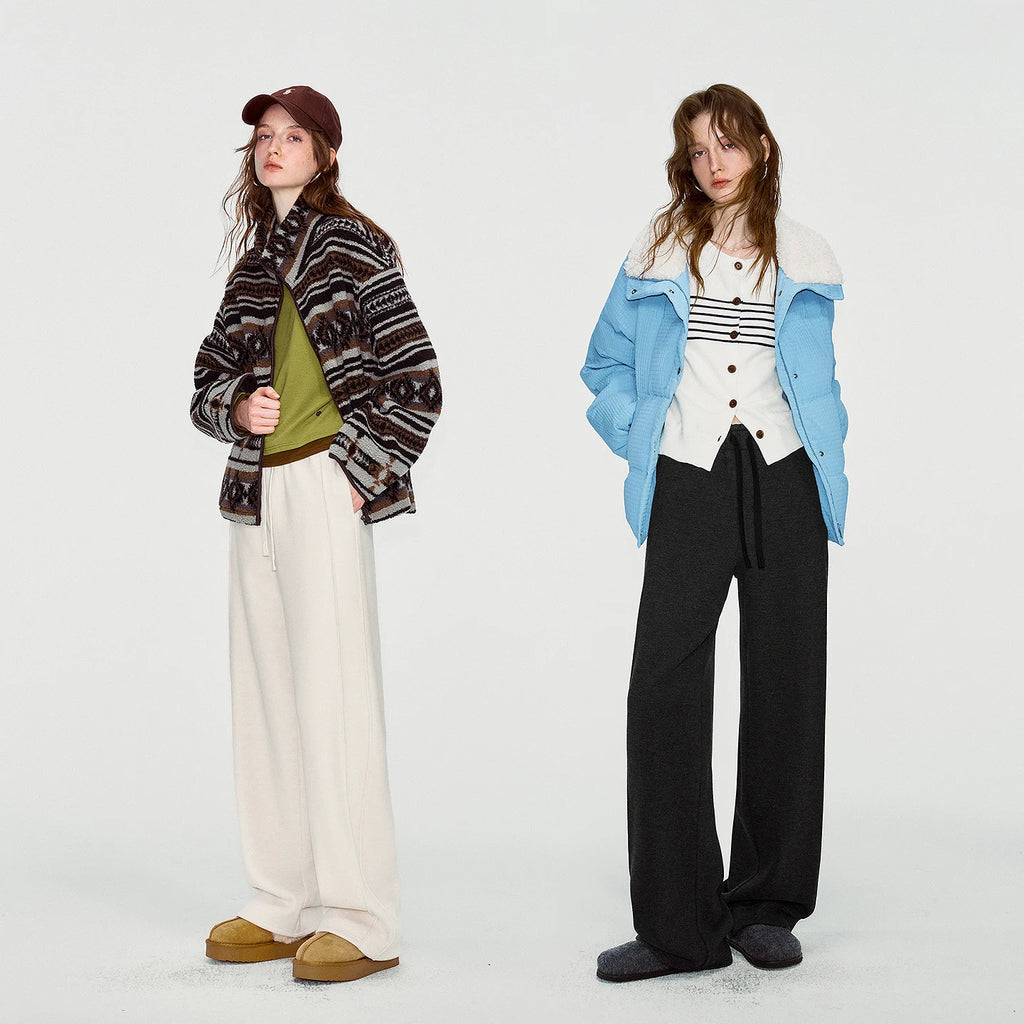 Relaxed Straight-Leg Pull-On Pants