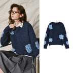 Floral Crewneck Sweater