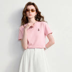 Graphic Short-Sleeve Henley Tee