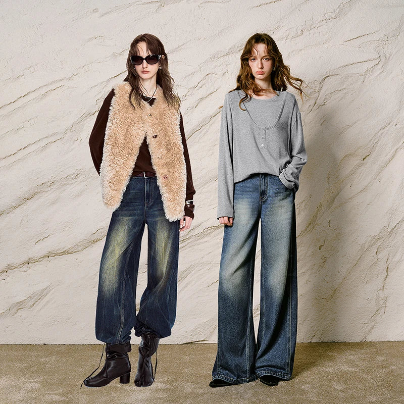 Layered-Look Henley Top