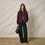 Diamond-Quilted Bomber Jacket