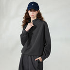 Stand-Collar Sweatshirt and Pants Set