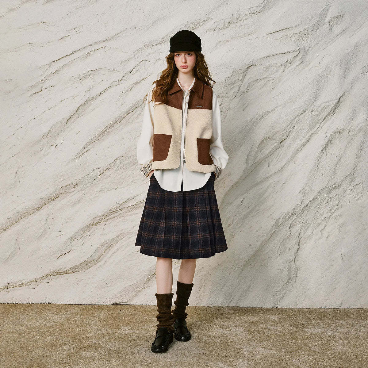 Colorblock Zip-Front Vest