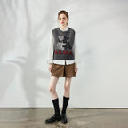 Bear Graphic Knit Vest
