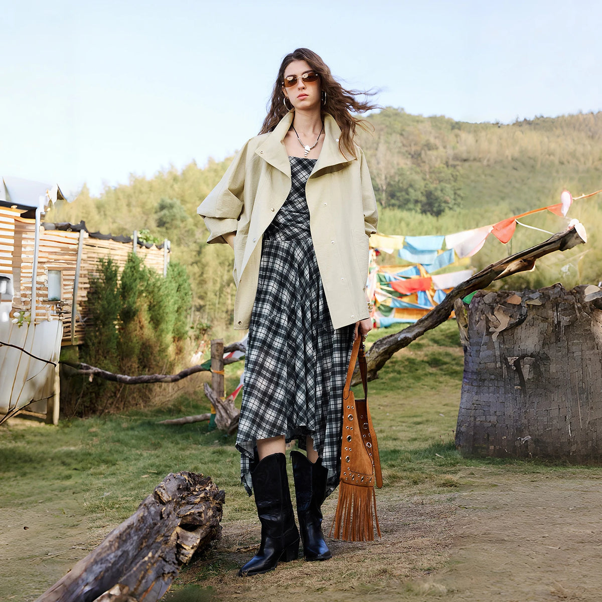 Stand-Collar Utility Jacket