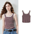 Striped Scoop-Neck Knit Tank
